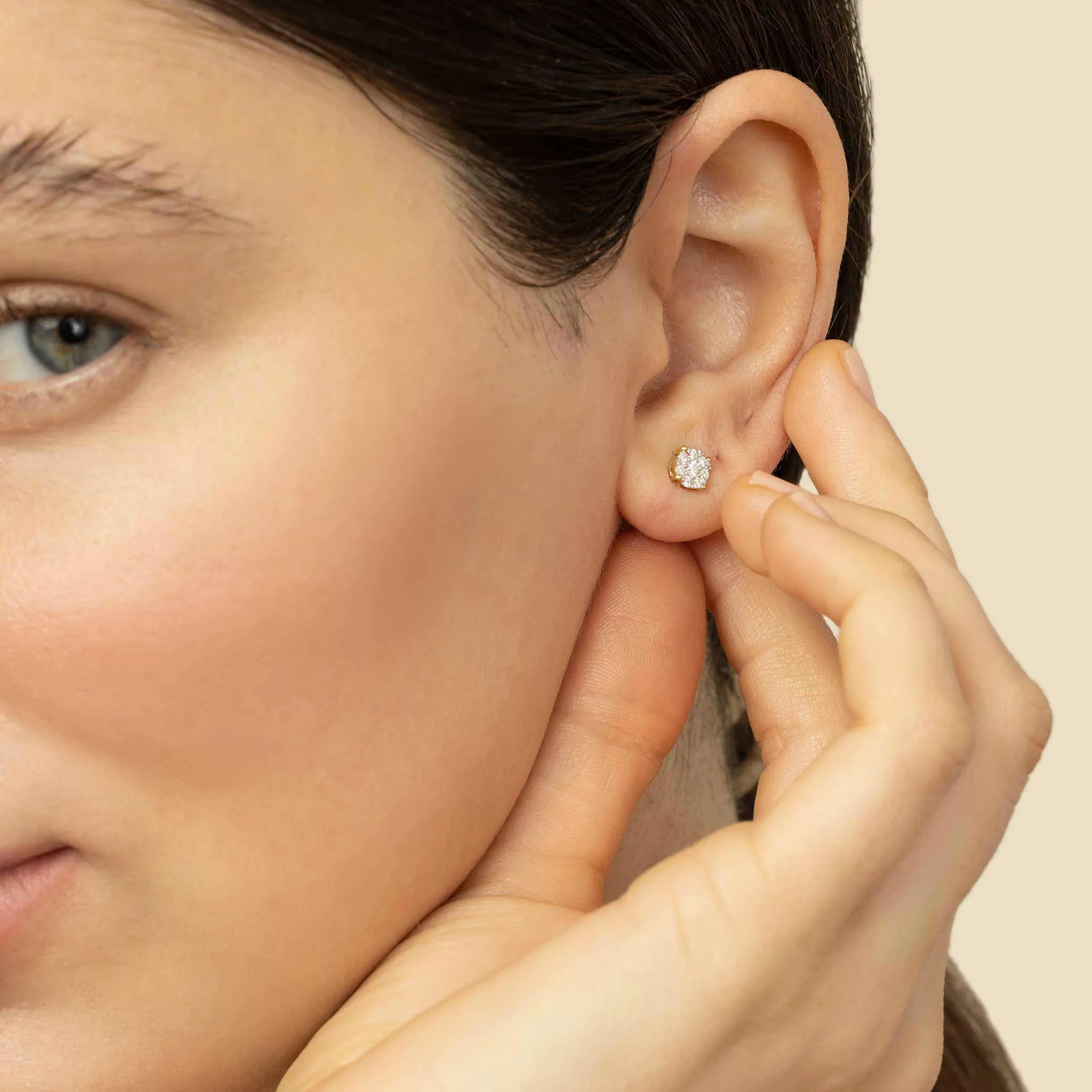 Blossom Diamond Studs sold by Oradina product image thumbnail 3