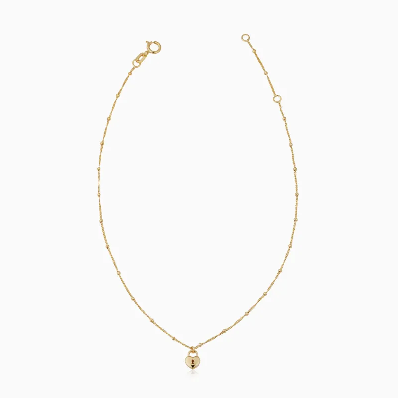 Unlock My Heart Anklet sold by Oradina