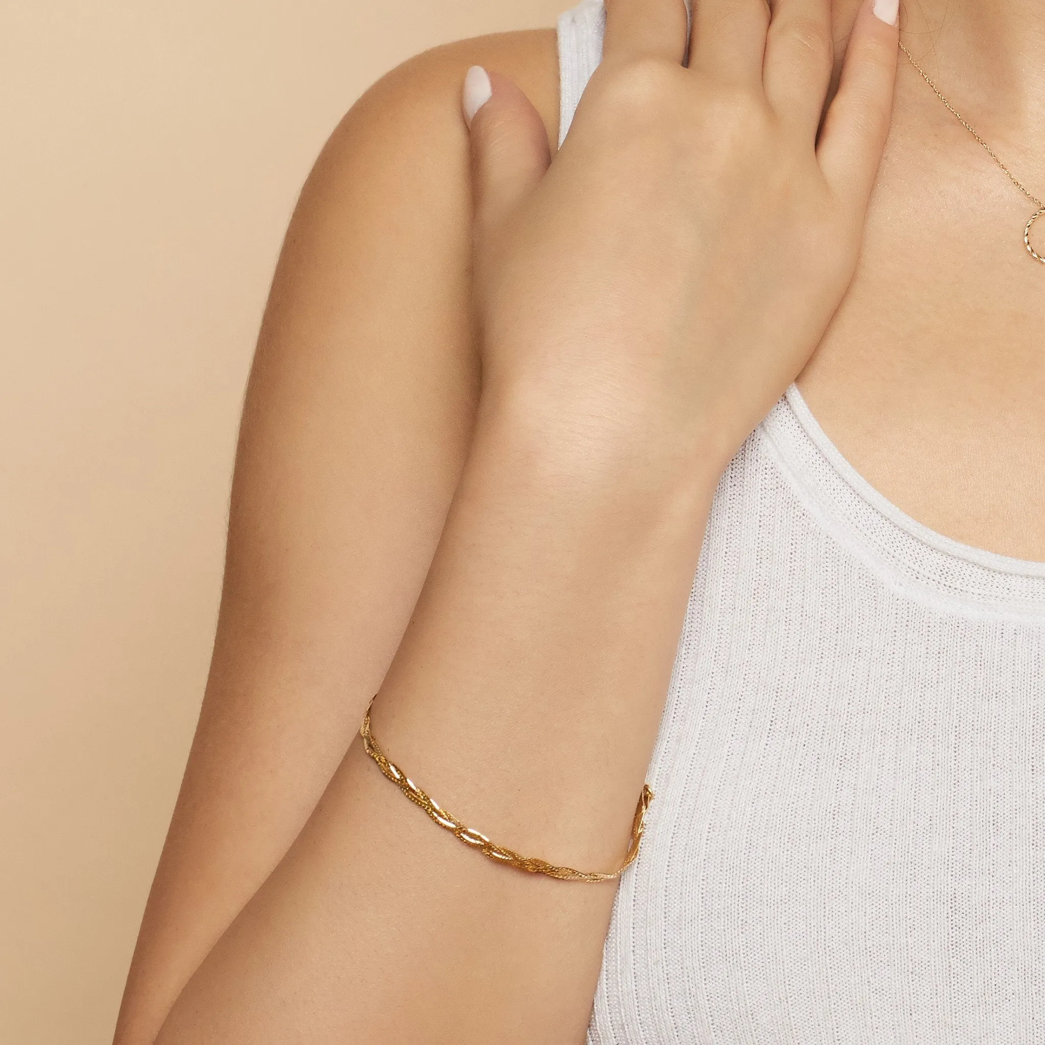 Now & Forever Herringbone Bracelet sold by Oradina product image thumbnail 2