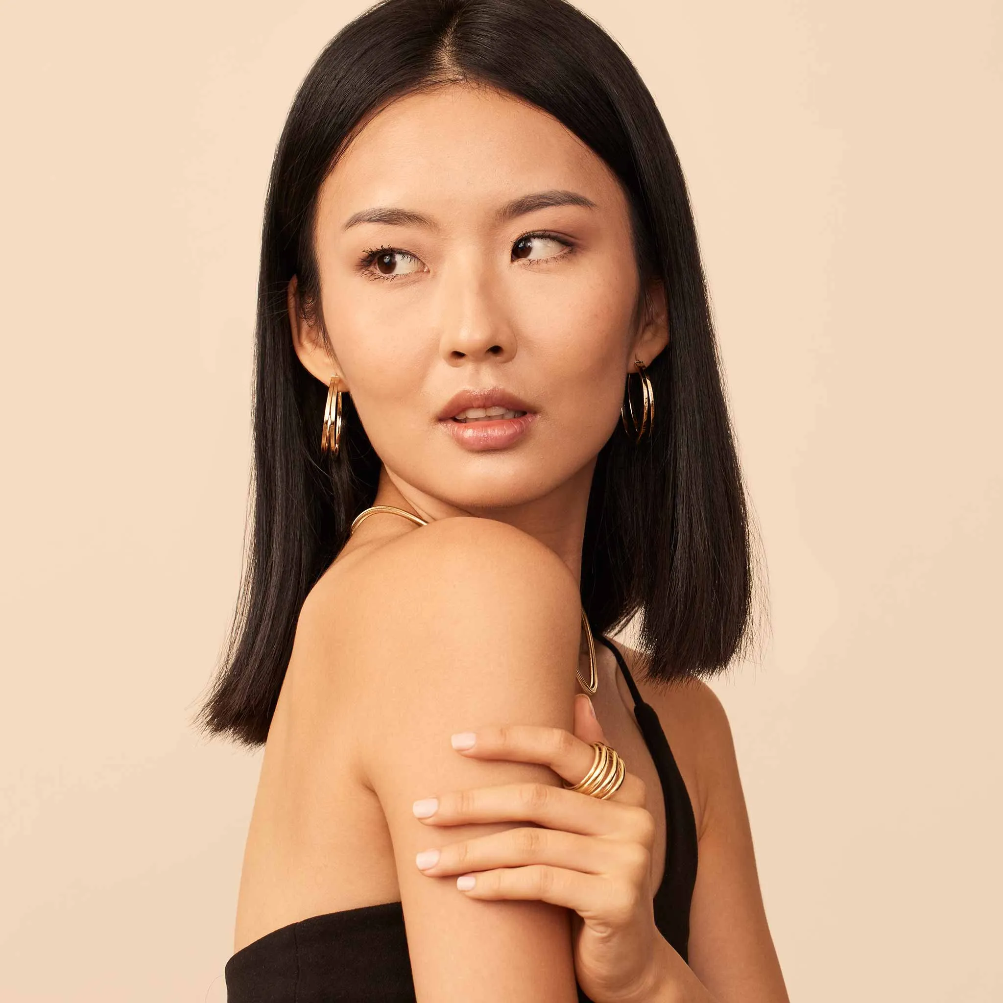 Hudson Large Hoops sold by Oradina product image thumbnail 4