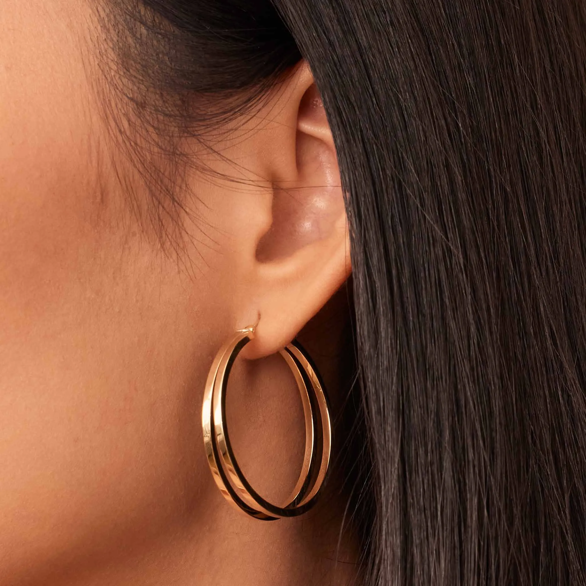 Hudson Large Hoops sold by Oradina product image thumbnail 2