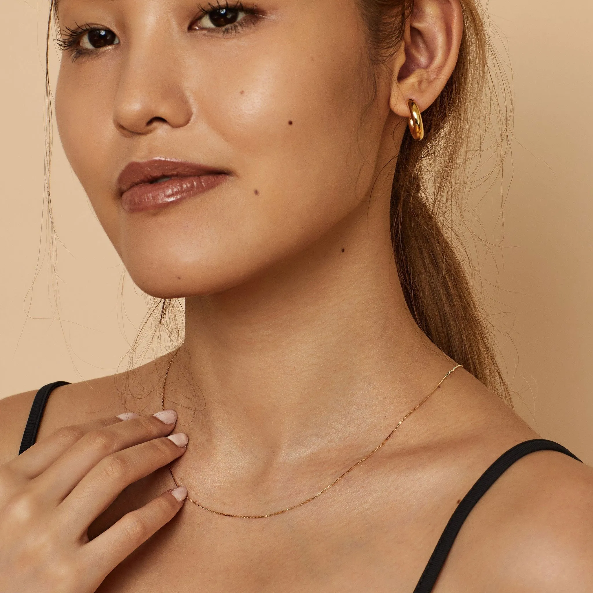 Everything Bold Midi Hoops sold by Oradina product image thumbnail 3