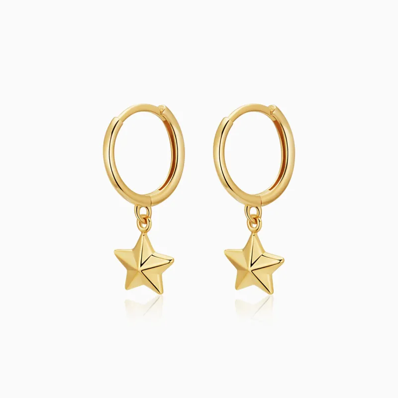 Street Star Charm Hoops sold by Oradina