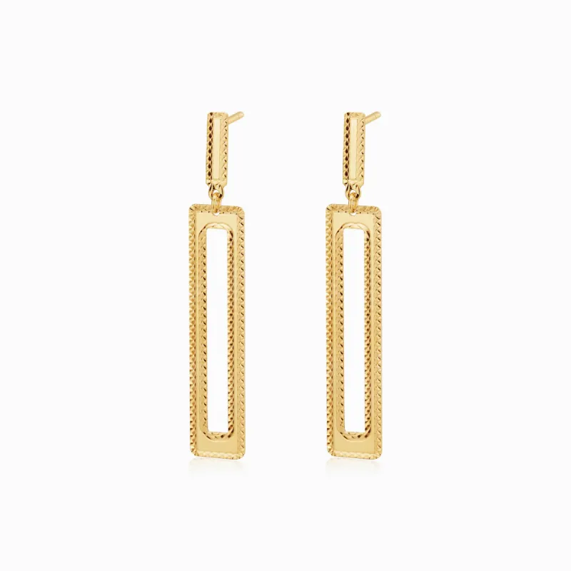 Frame Drop Earrings sold by Oradina
