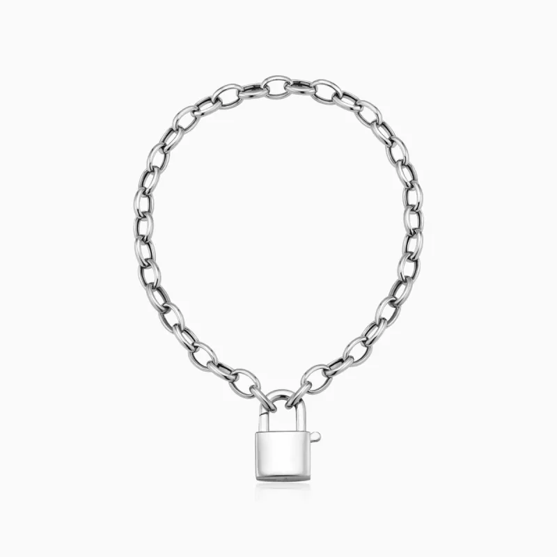 Lock it Up Connector Clasp Bracelet made by Oradina