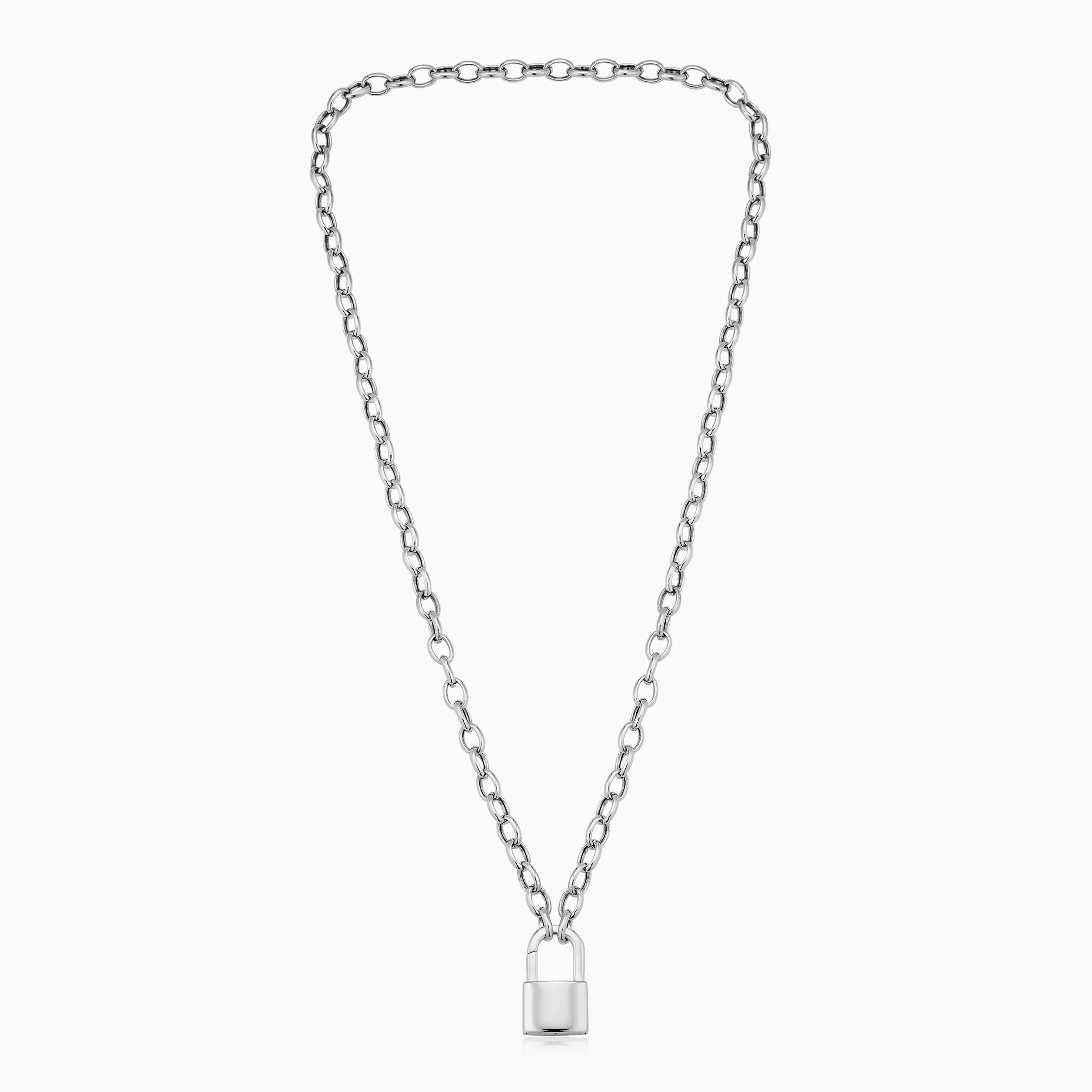 Lock it Up Connector Clasp Necklace sold by Oradina product image thumbnail 3