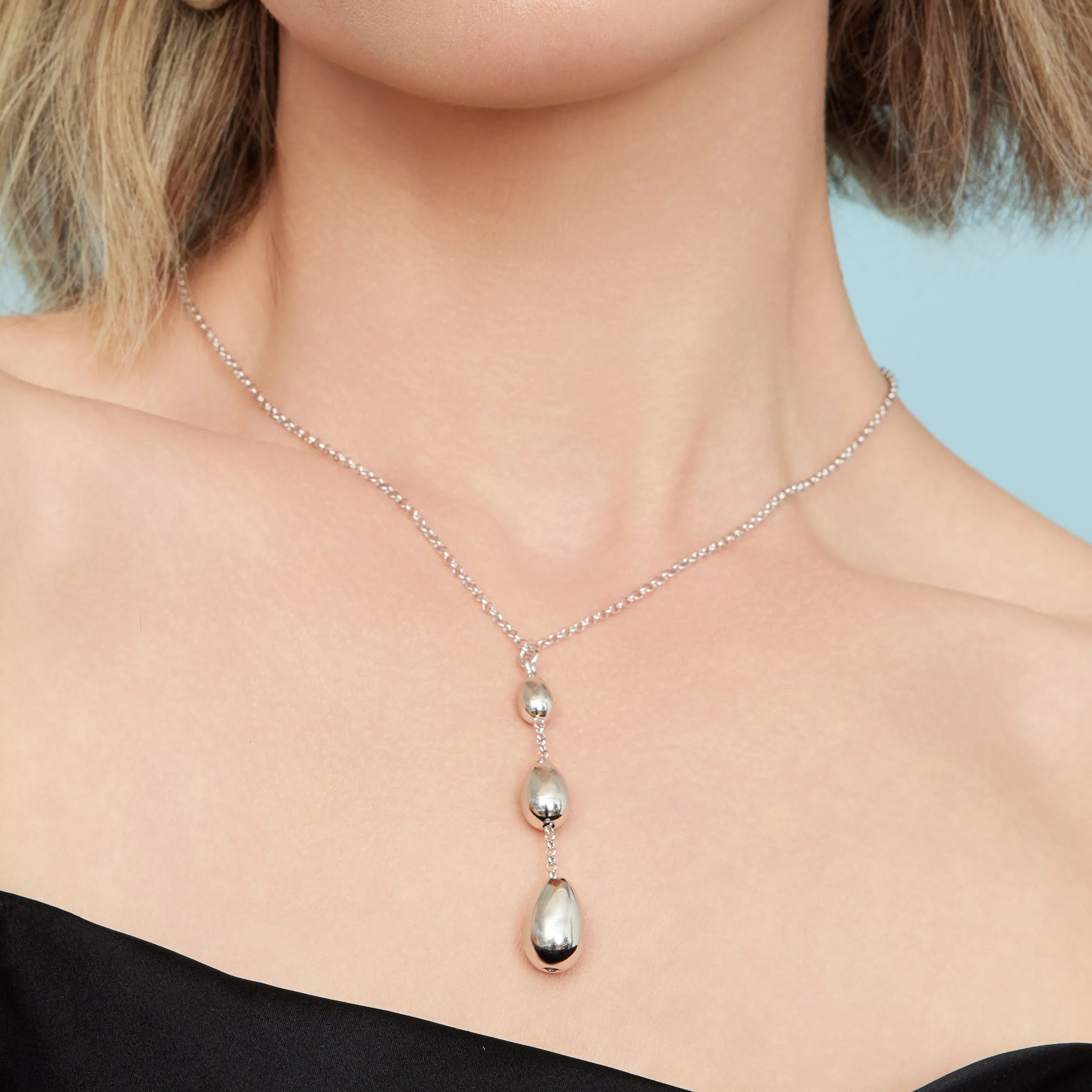 Dripped in Silver Necklace sold by Oradina product image thumbnail 2
