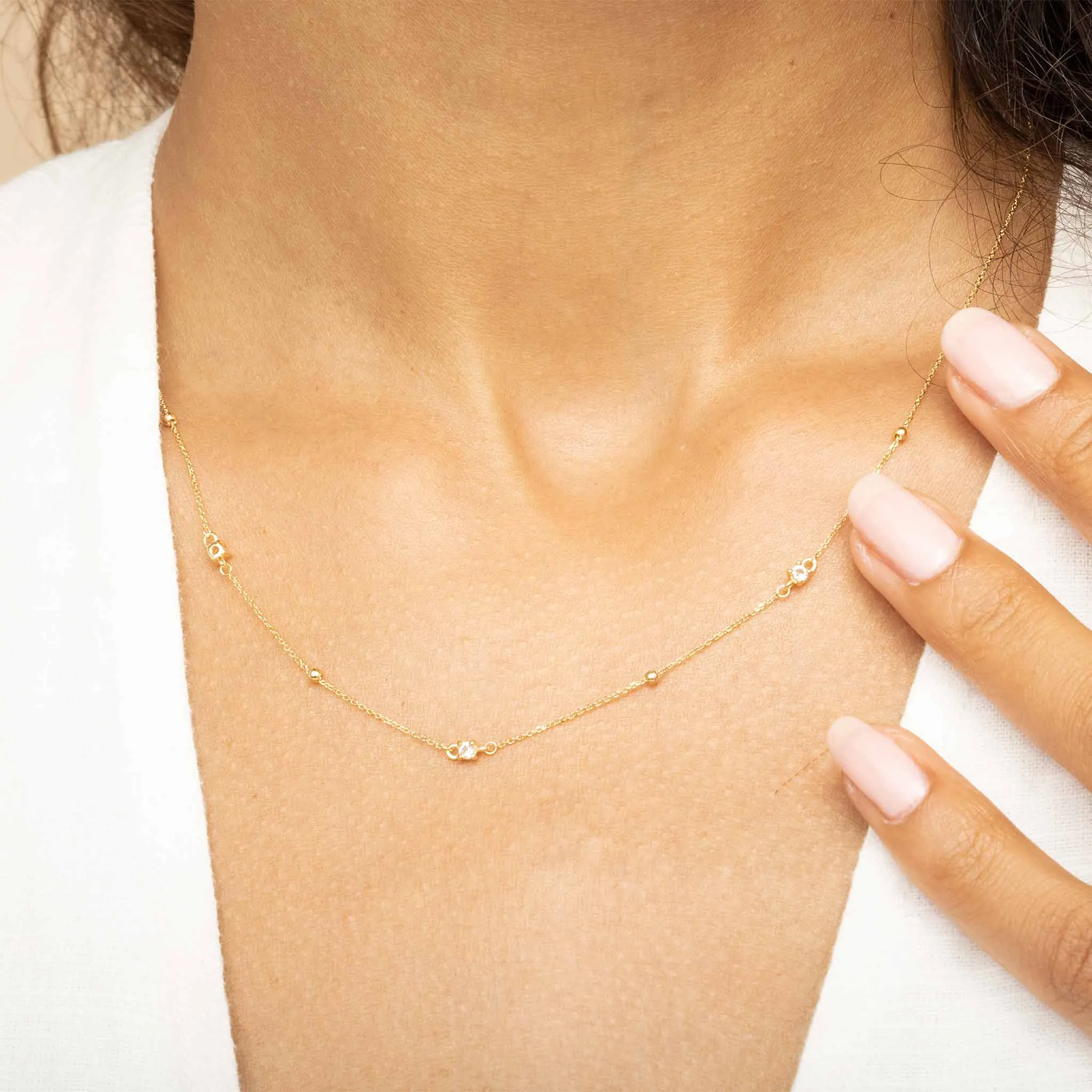 Seeing Sparks Station Necklace sold by Oradina product image thumbnail 2