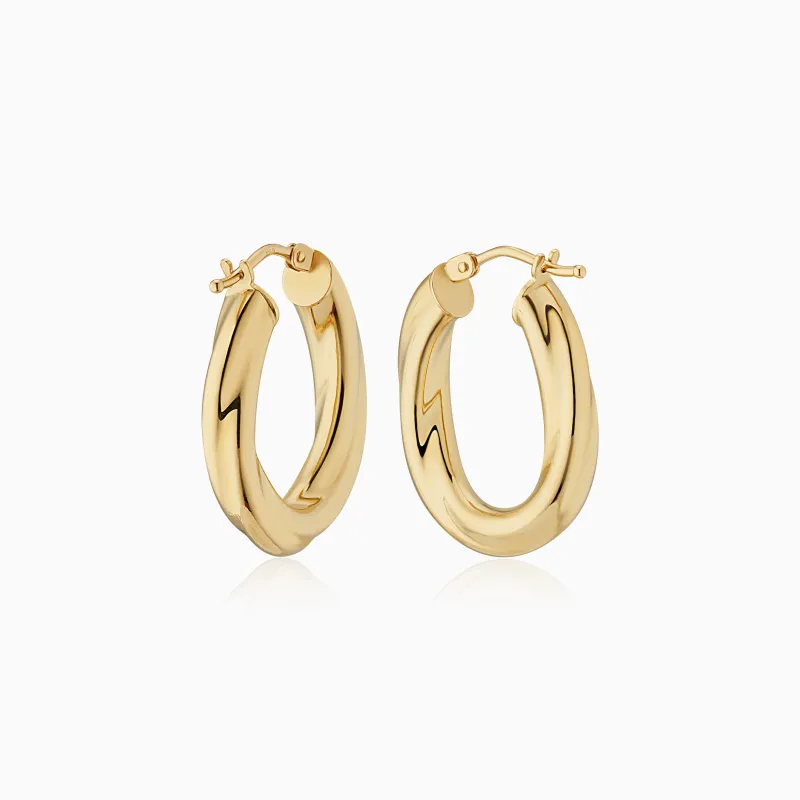 Goddess Small Oval Hoops sold by Oradina