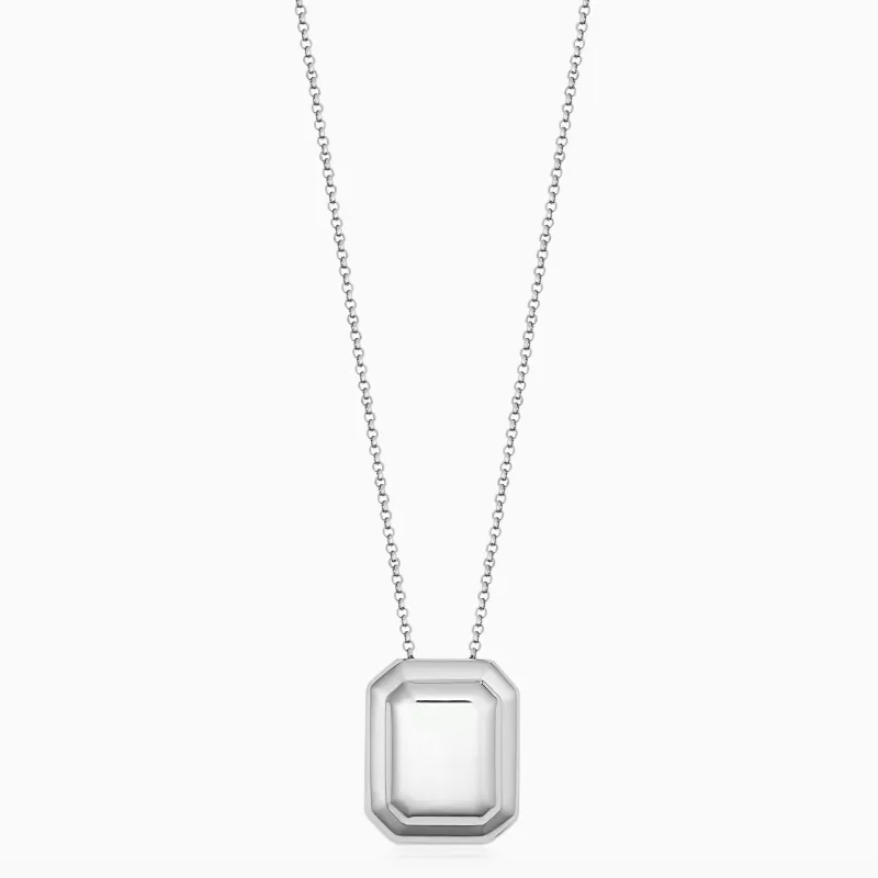 Cufflink Pendant Necklace sold by Oradina