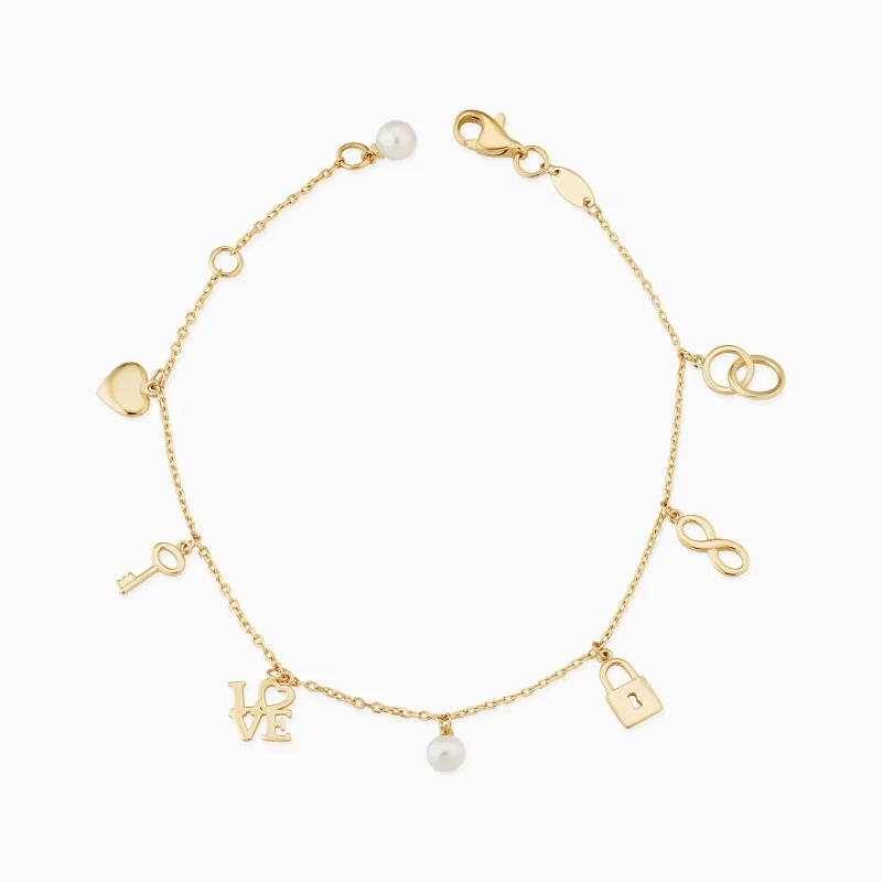 Forever Yours Charm Bracelet sold by Oradina