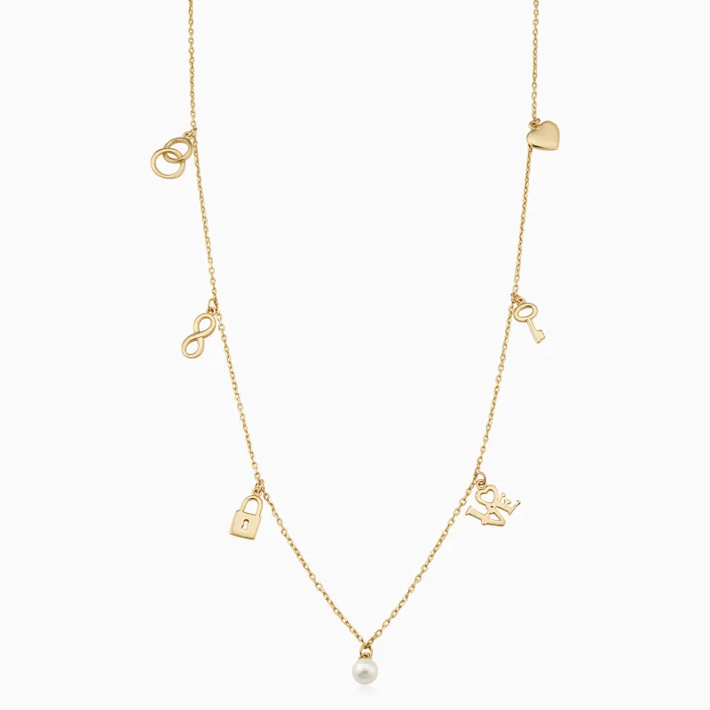 Forever Yours Charm Necklace sold by Oradina