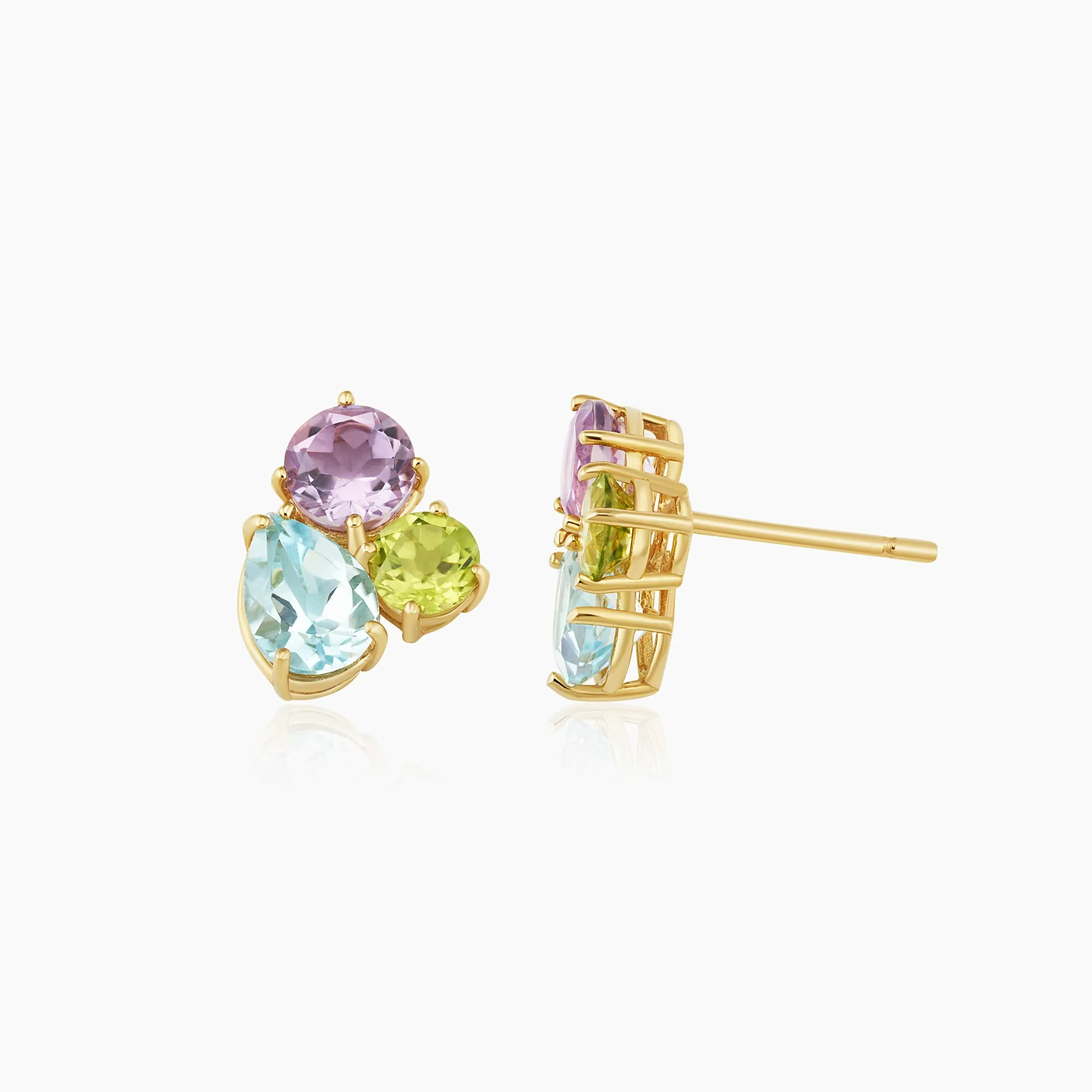 Regal Cluster Studs sold by Oradina product image thumbnail 3