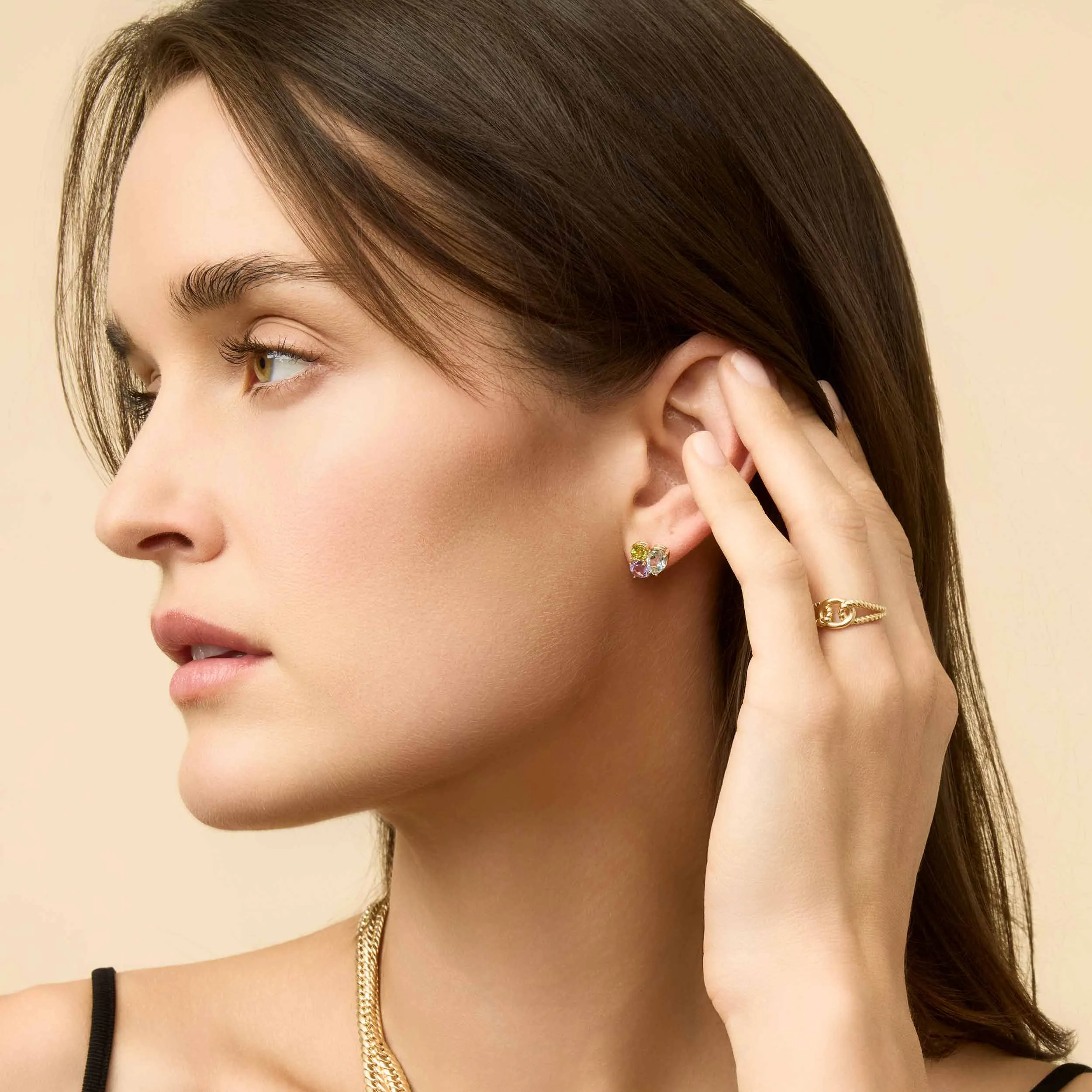 Regal Cluster Studs sold by Oradina product image thumbnail 4