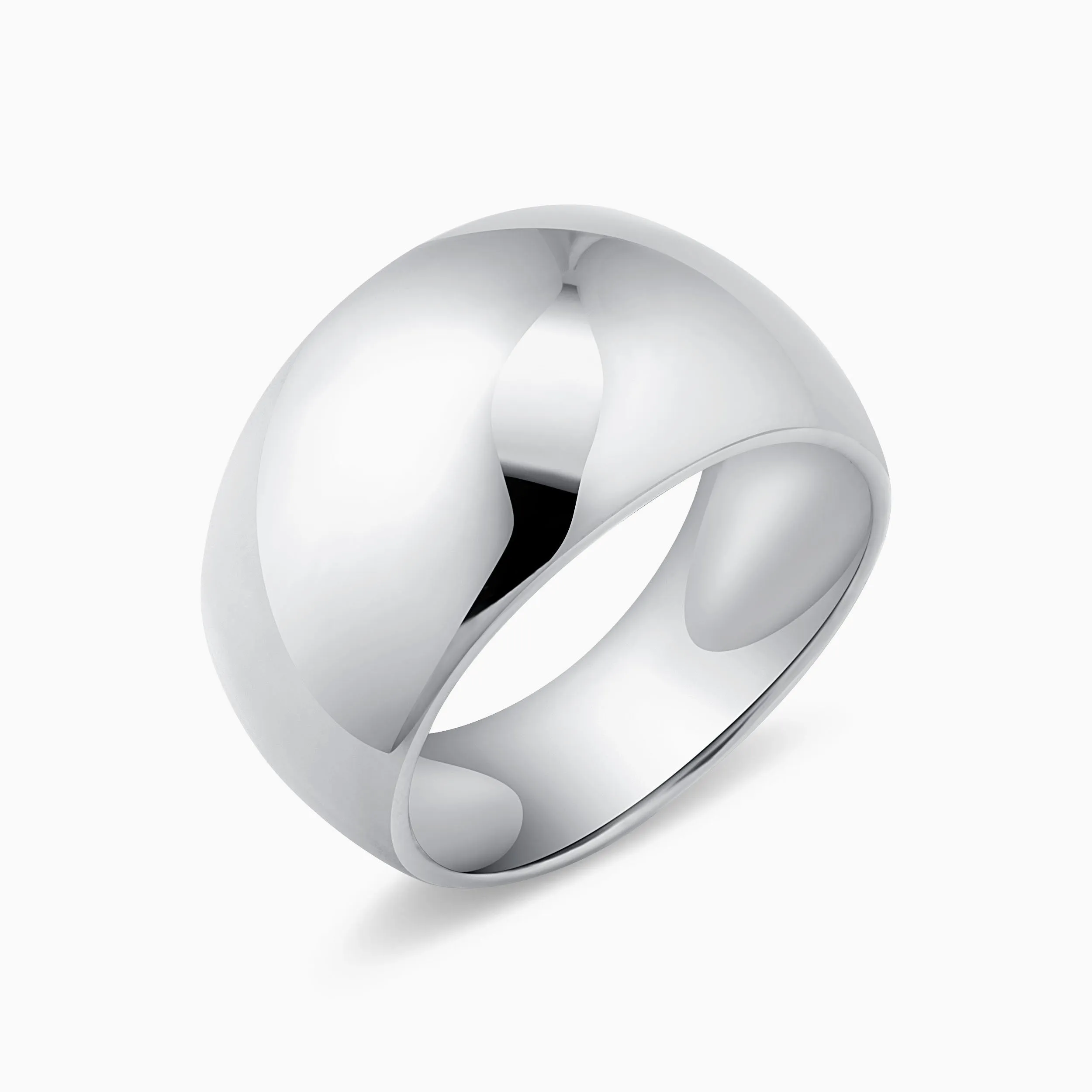 Bold Wide Band Dome Ring sold by Oradina