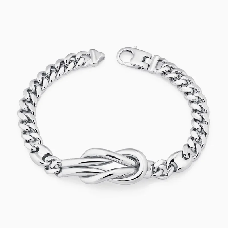 Infinity Knot Curb Bracelet sold by Oradina