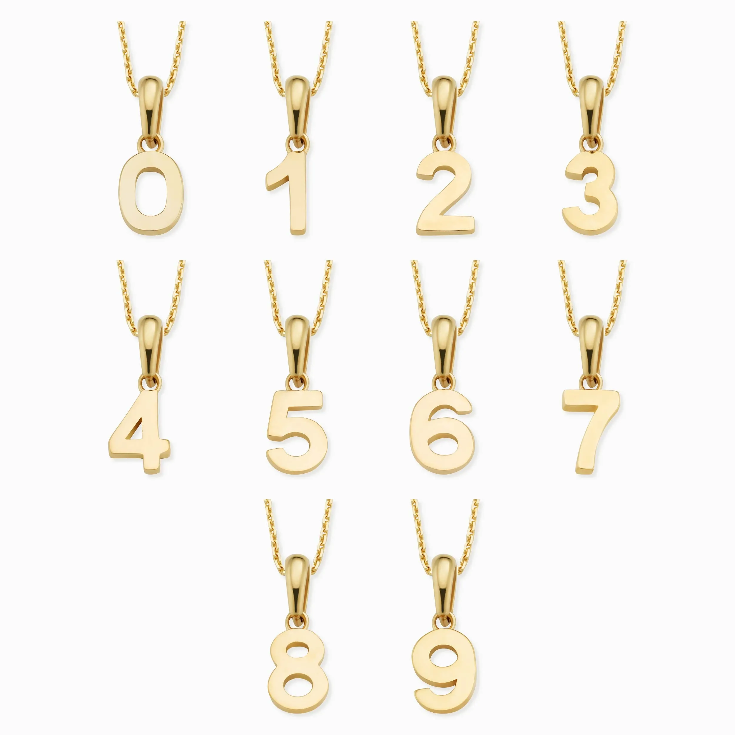 My Number Pendant Necklace sold by Oradina product image thumbnail 2