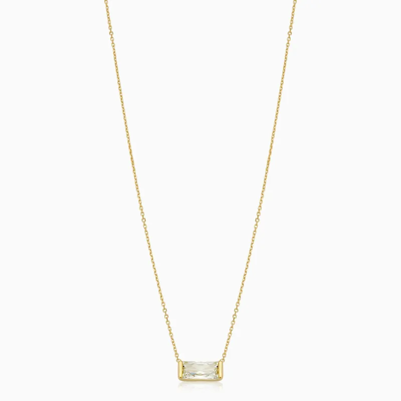 Fresco Baguette Bold Pendant Necklace sold by Oradina