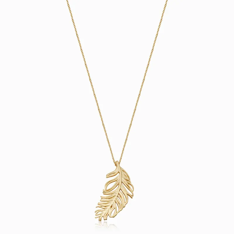 Fine As A Feather Pendant Necklace sold by Oradina