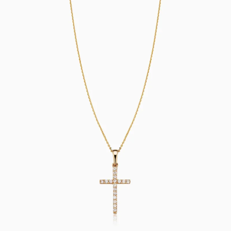 Faith Diamond Cross Pendant Necklace sold by Oradina
