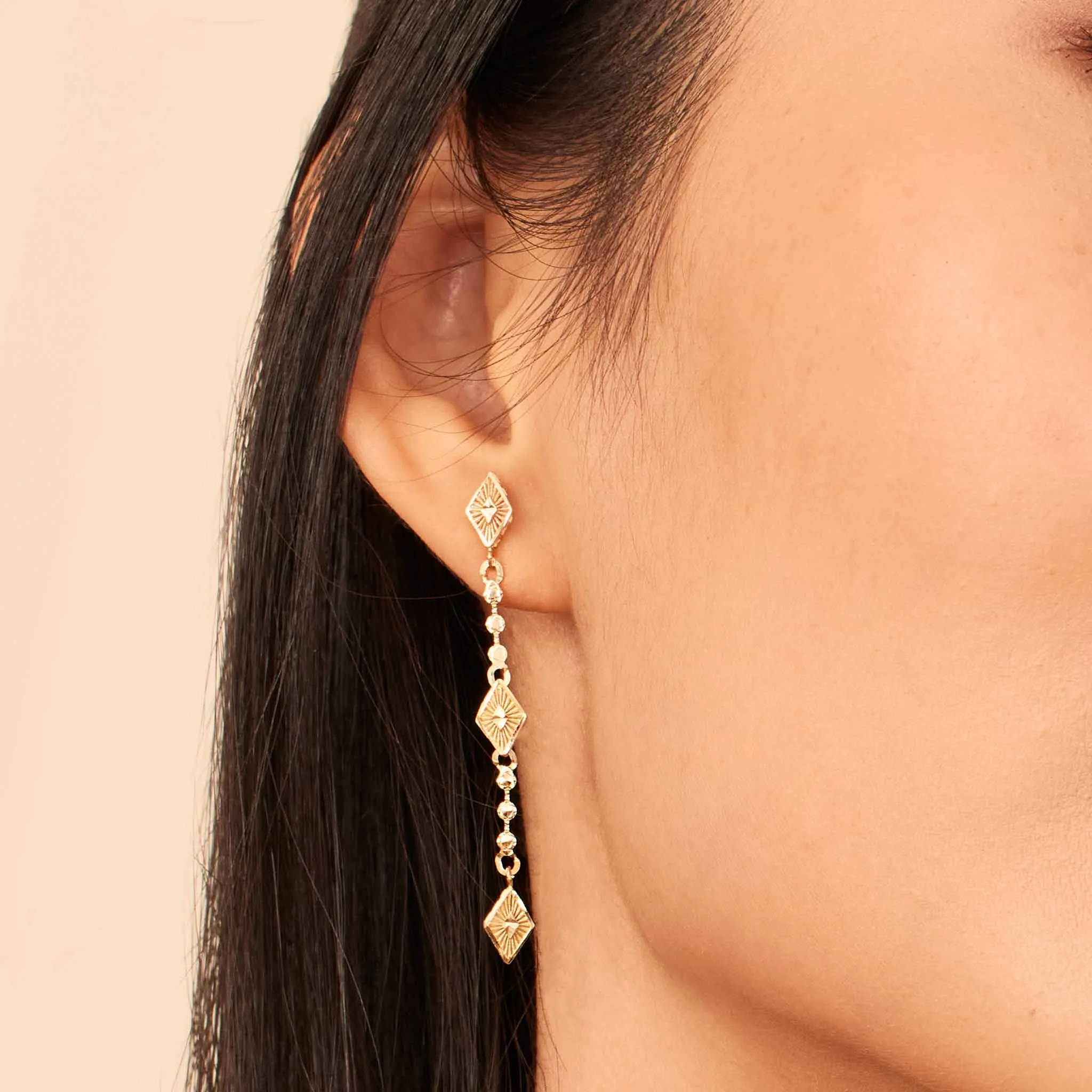 Roma Diamond Drop Earrings sold by Oradina product image thumbnail 2