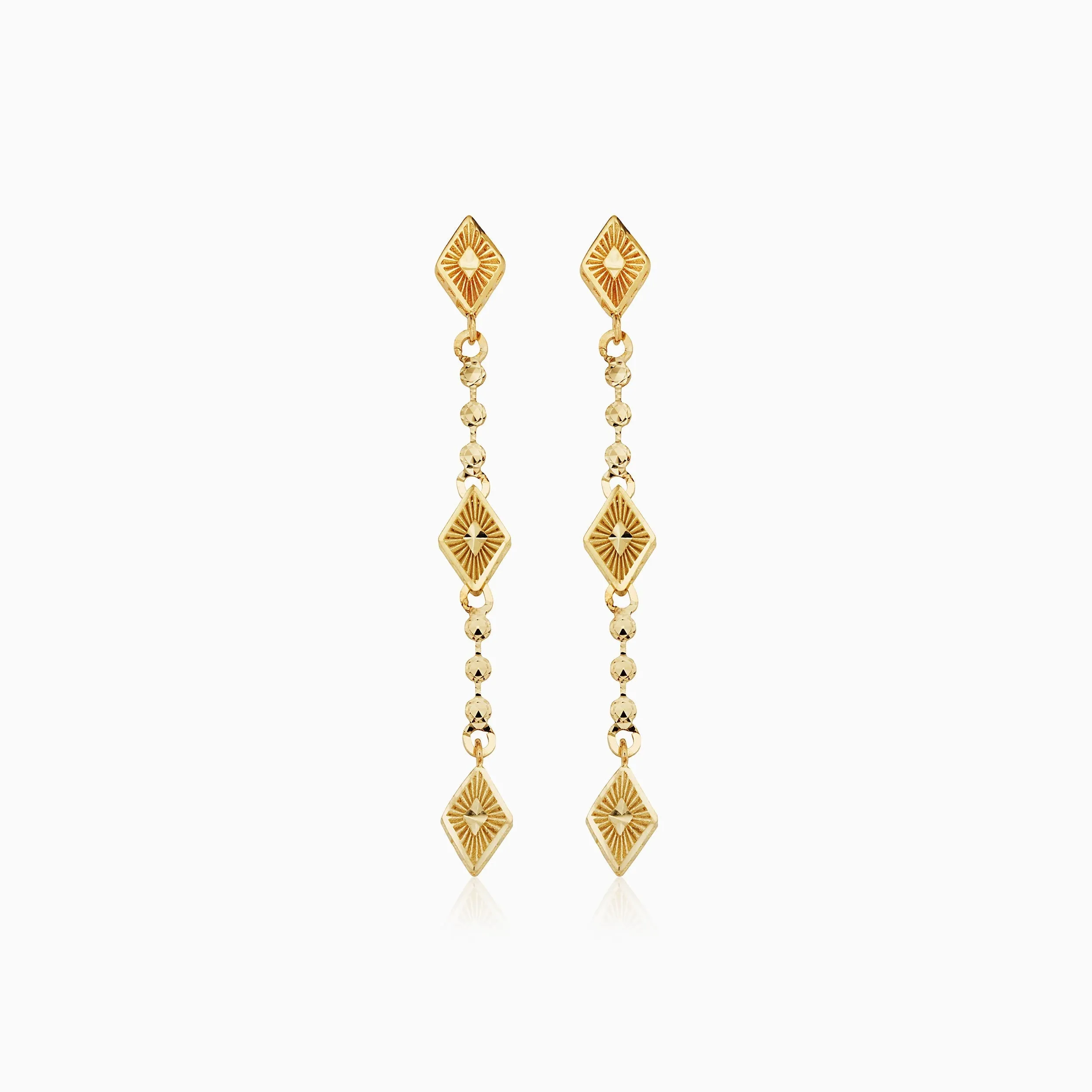 Roma Diamond Drop Earrings sold by Oradina