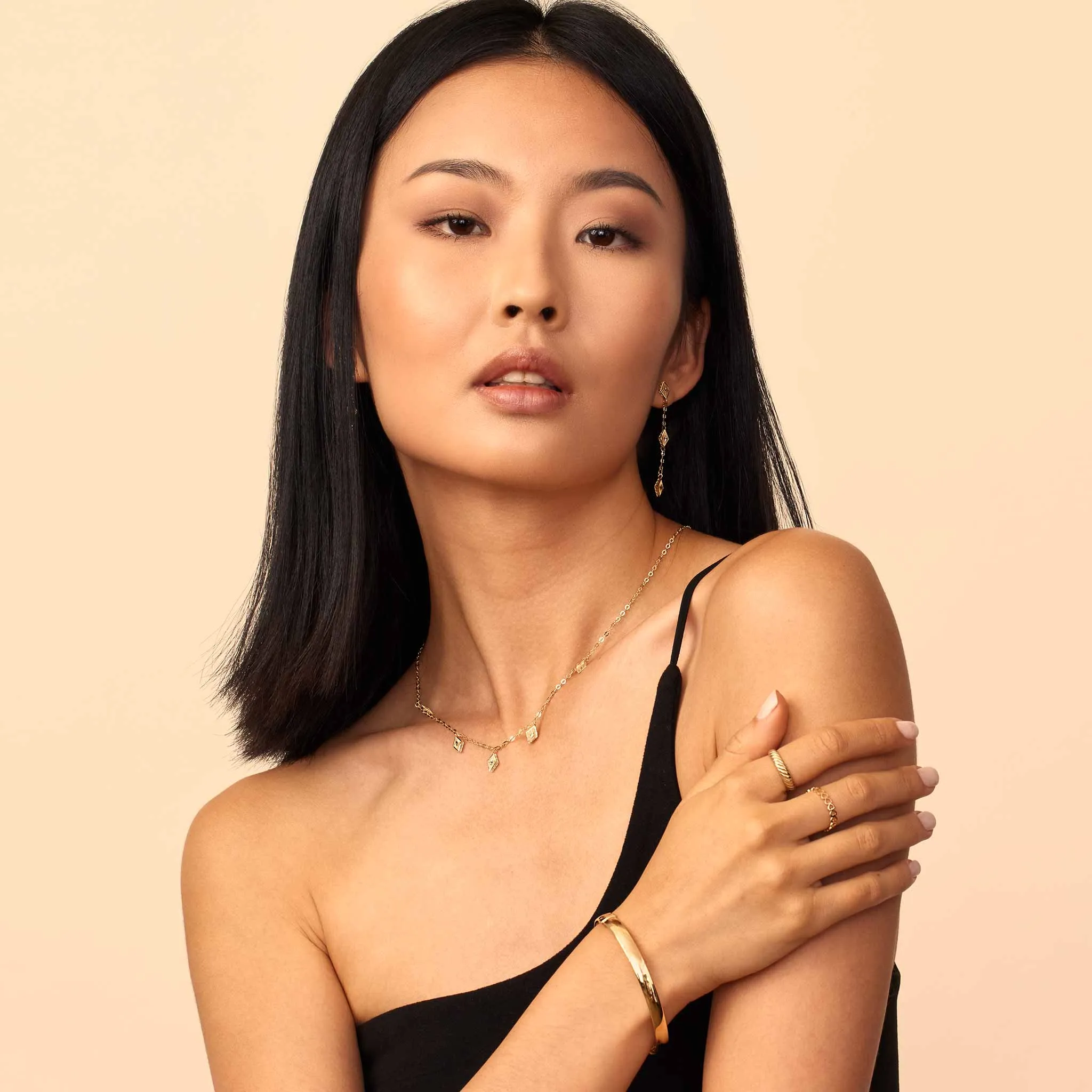 Roma Diamond Drop Earrings sold by Oradina product image thumbnail 5