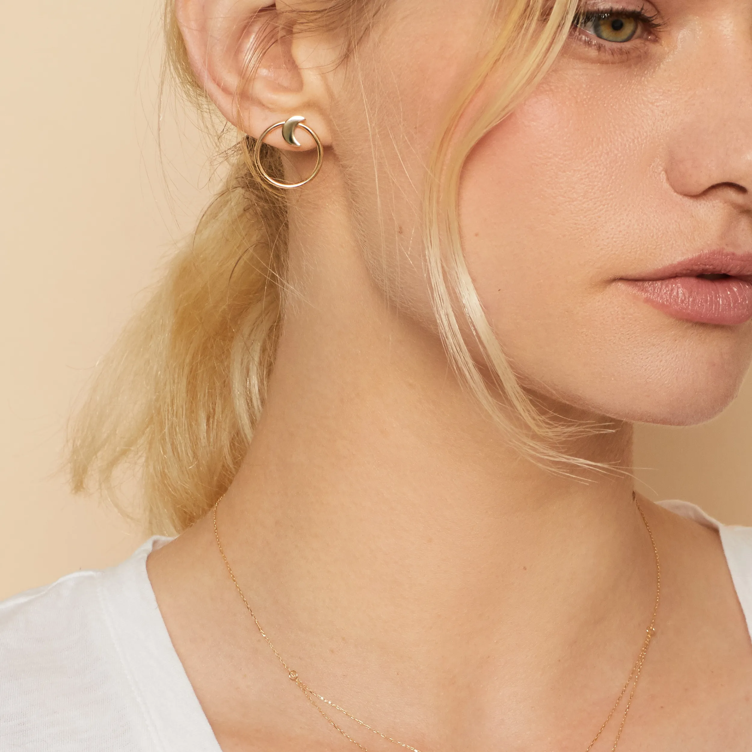 Jana Circle Studs sold by Oradina product image thumbnail 2