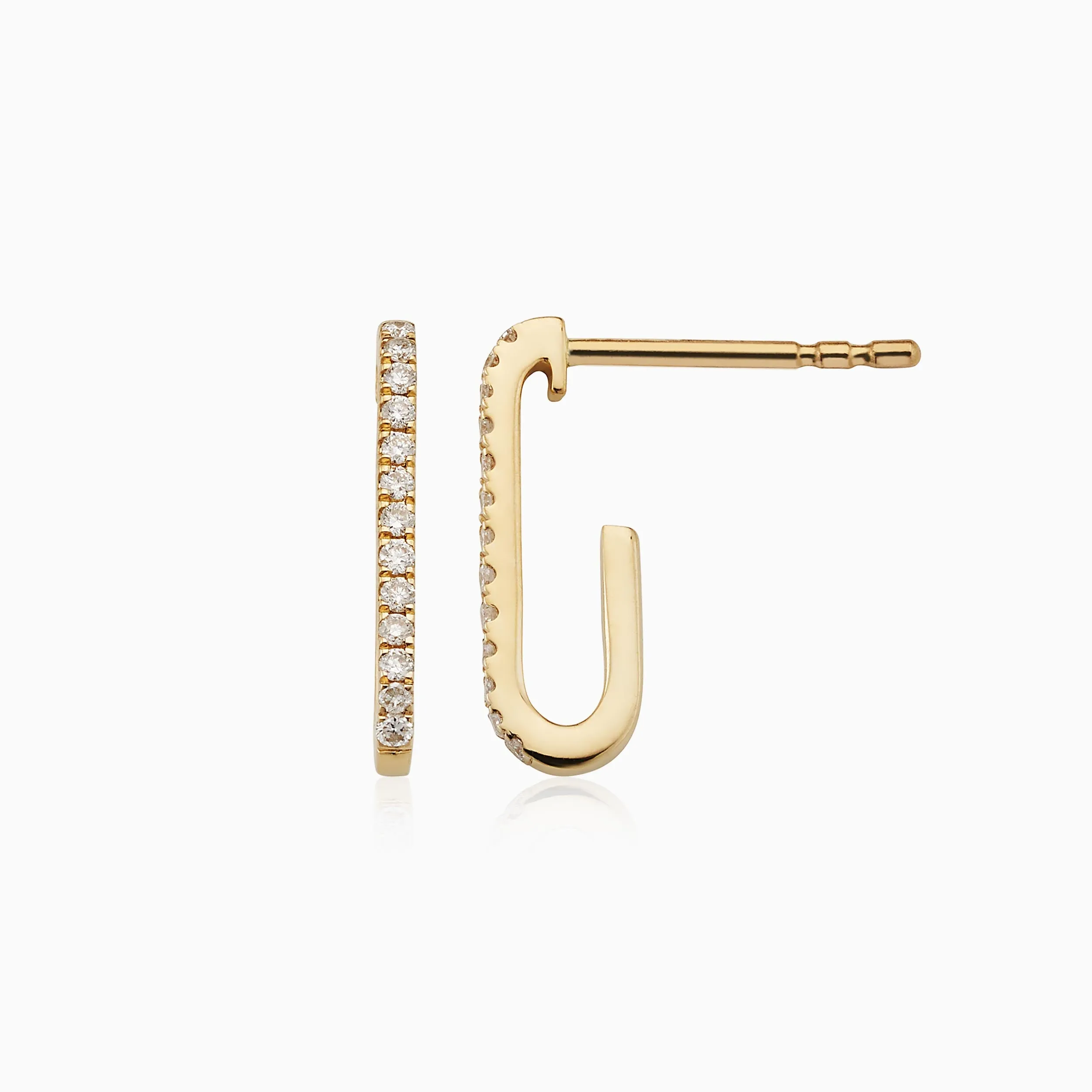 Venice Link Diamond Studs sold by Oradina