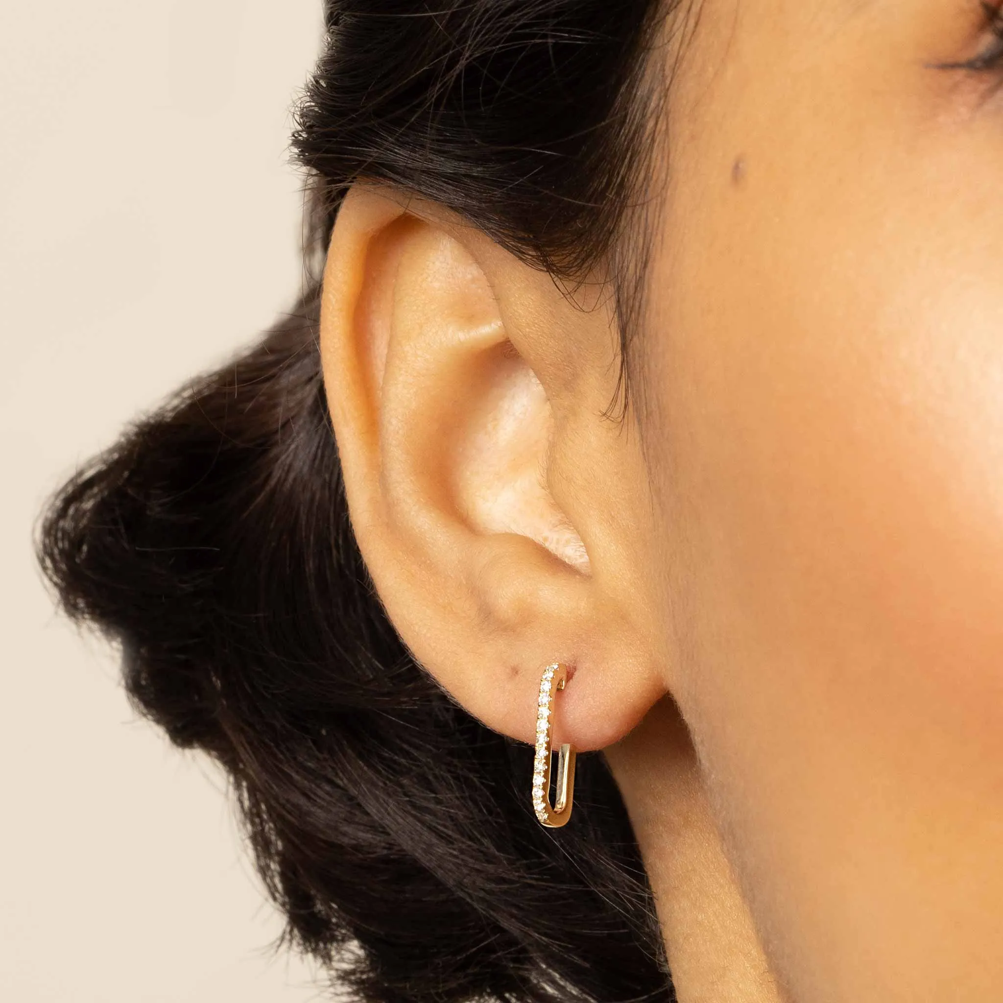 Venice Link Diamond Studs sold by Oradina product image thumbnail 2