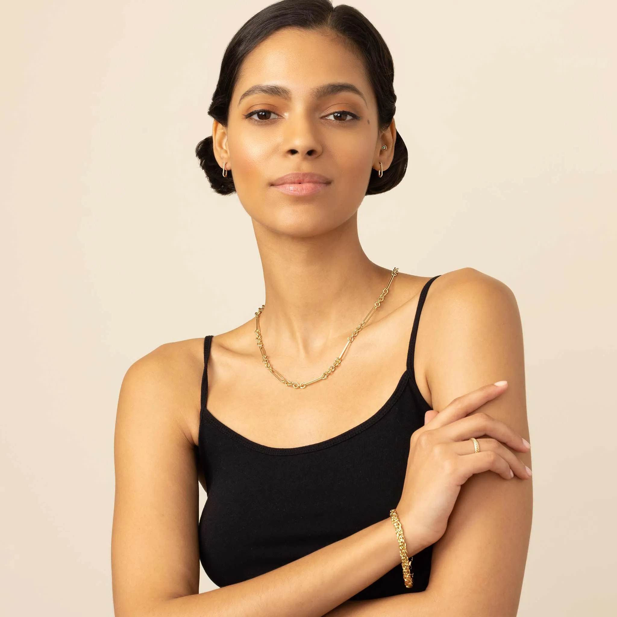 Venice Link Diamond Studs sold by Oradina product image thumbnail 4