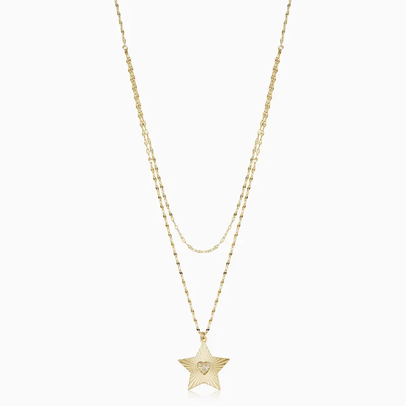 Starburst Layered Necklace sold by Oradina