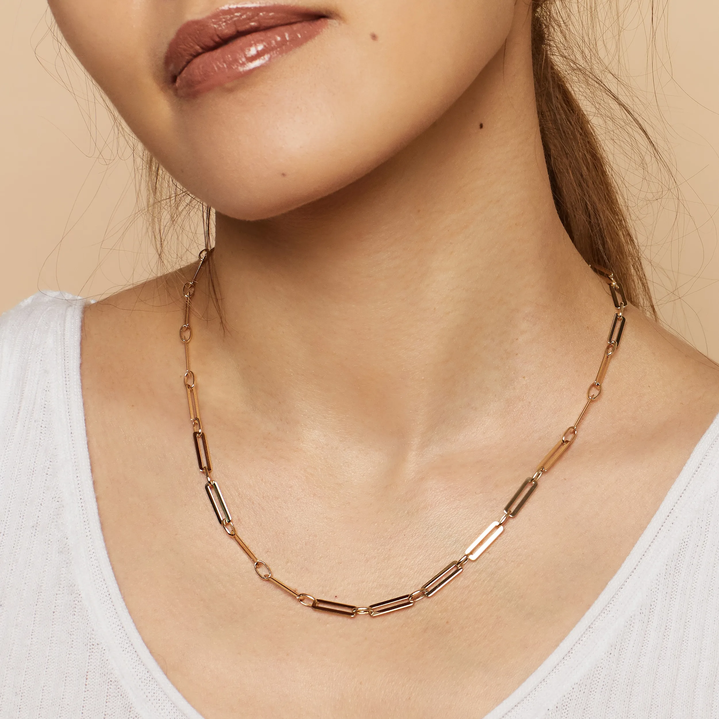 Venice Alternating Link Necklace sold by Oradina product image thumbnail 2