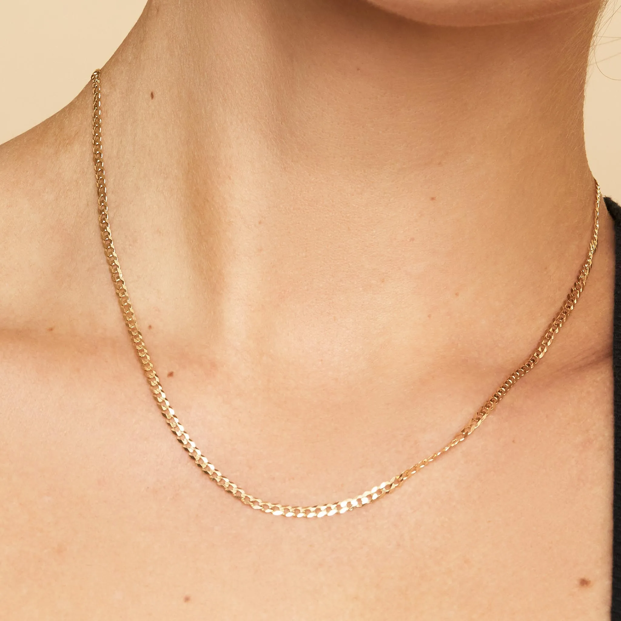 Carmine Curb Petite Necklace sold by Oradina product image thumbnail 2