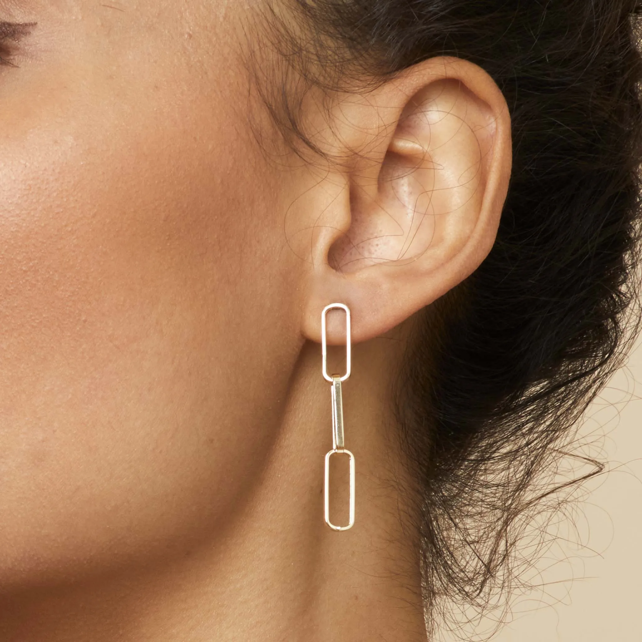 Venice Link Bold Drop Earrings sold by Oradina product image thumbnail 2