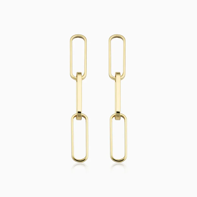 Venice Link Bold Drop Earrings sold by Oradina