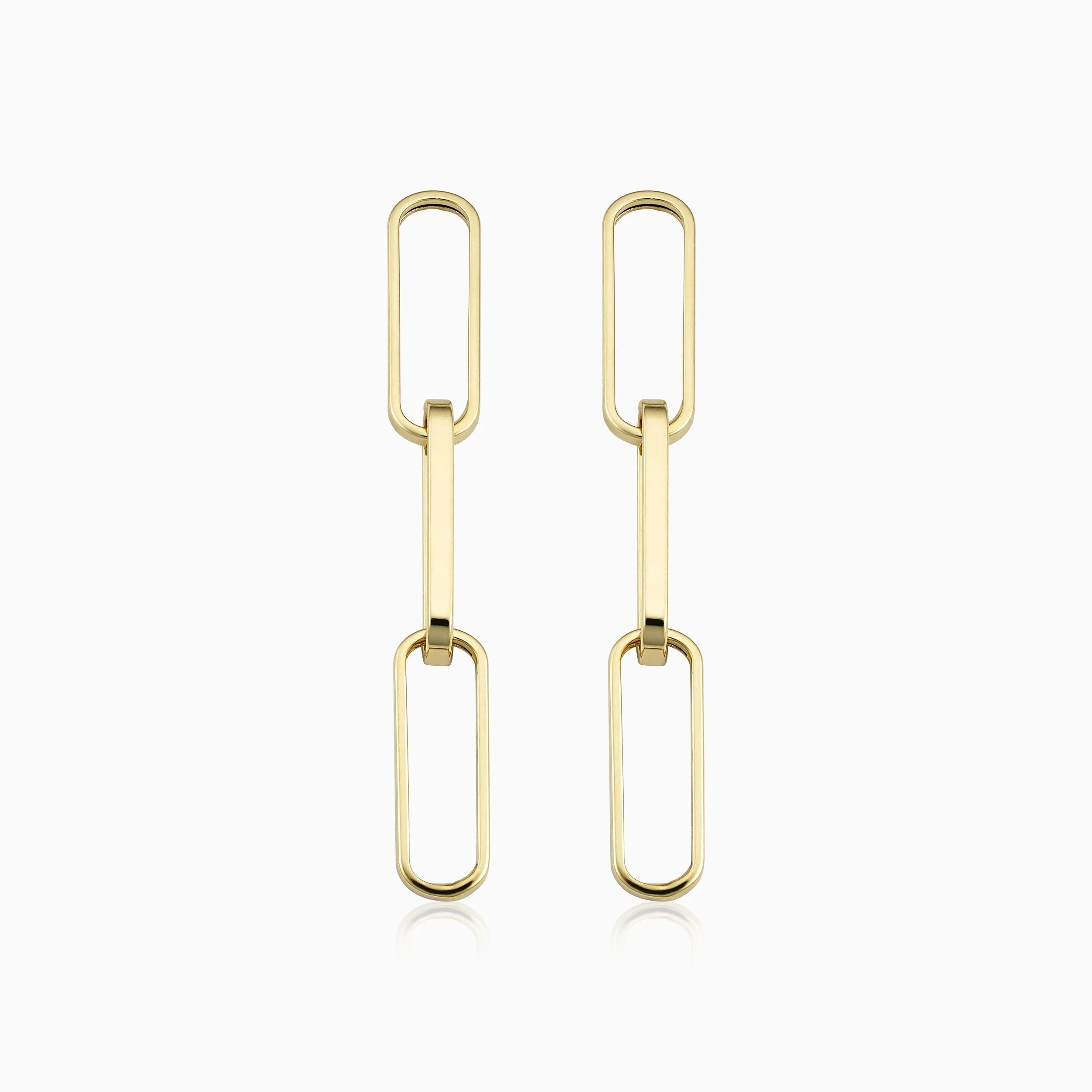 Venice Link Bold Drop Earrings sold by Oradina