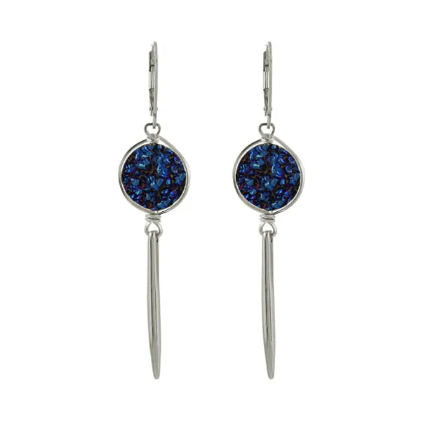 Short Druzy Spike Earrings sold by Peggy Li Creations product image thumbnail 5