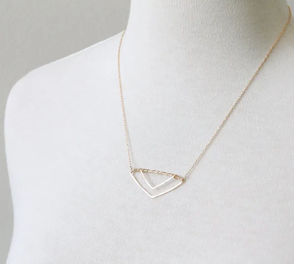 Double Vee Necklace sold by Peggy Li Creations product image thumbnail 2