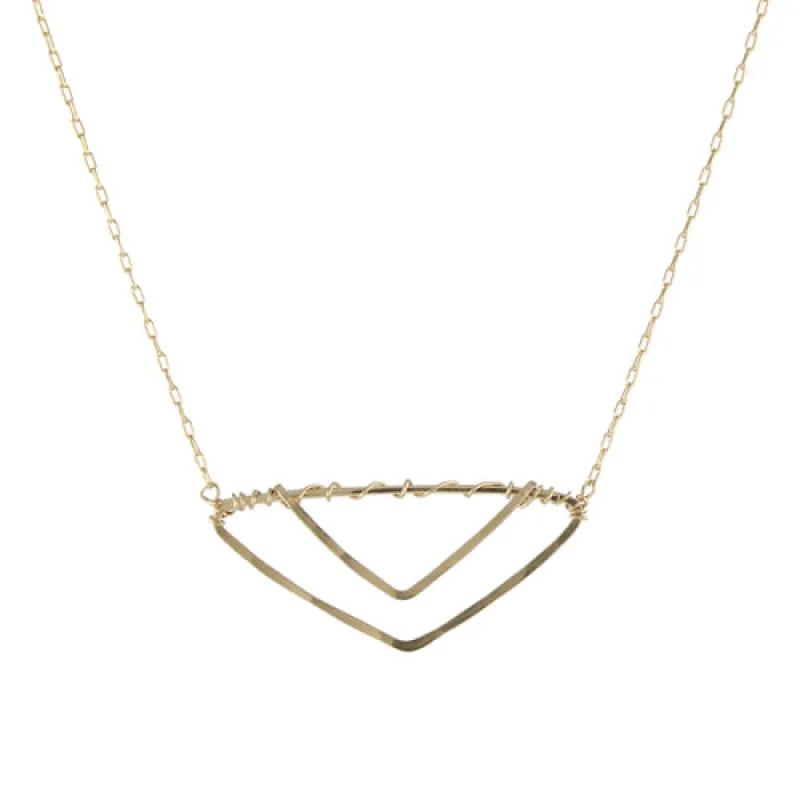 Double Vee Necklace sold by Peggy Li Creations