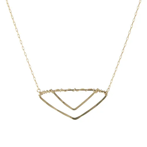 Double Vee Necklace sold by Peggy Li Creations