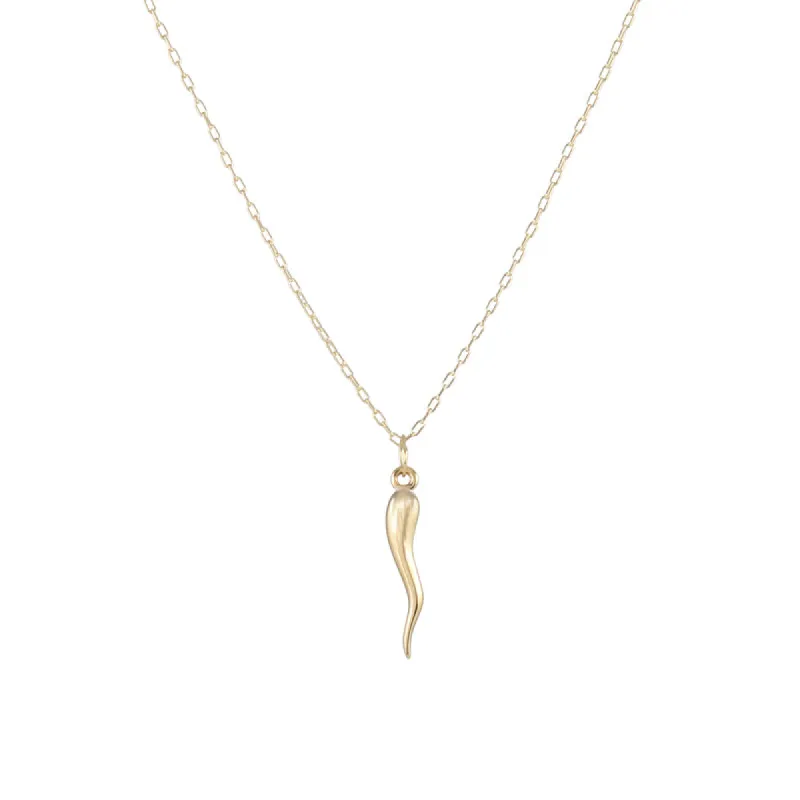 Italian Horn Necklace sold by Peggy Li Creations