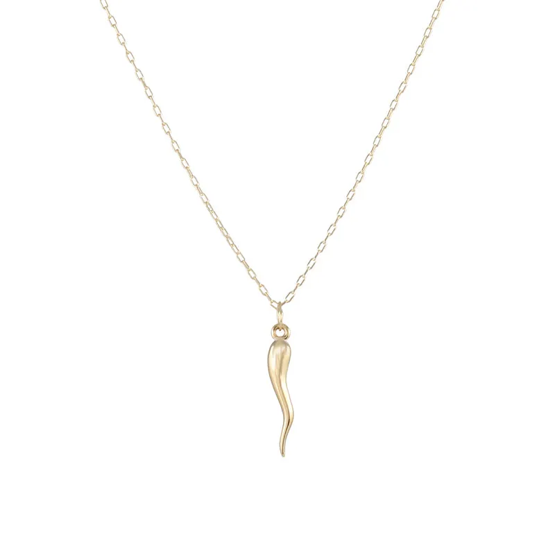 Italian Horn Necklace sold by Peggy Li Creations