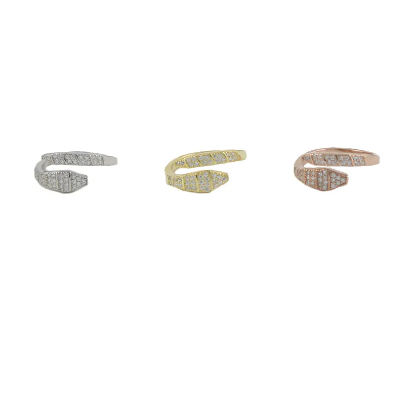 Sparkle Snake Ring made by Peggy Li Creations