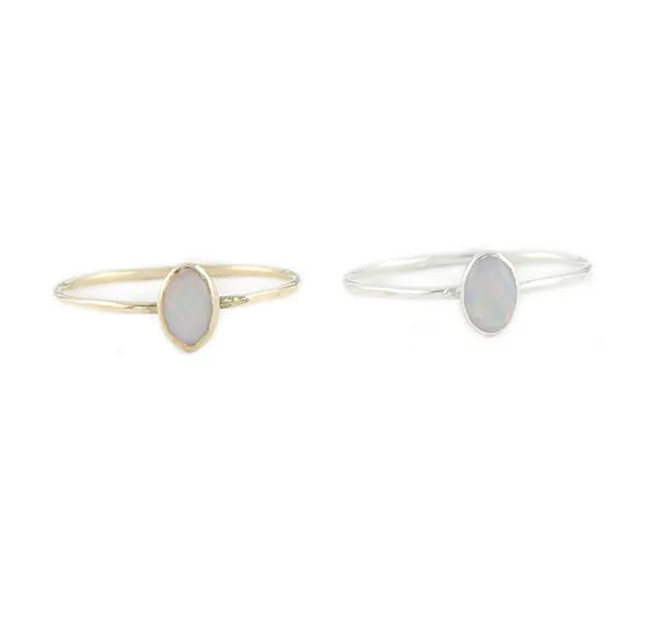 Small Oval Opal Ring sold by Peggy Li Creations