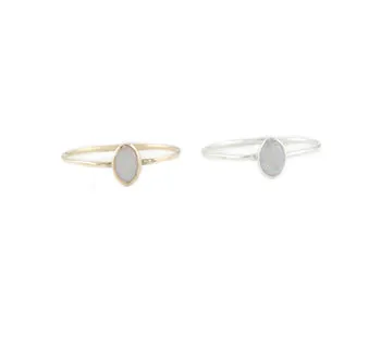 Small Oval Opal Ring sold by Peggy Li Creations product image thumbnail 3
