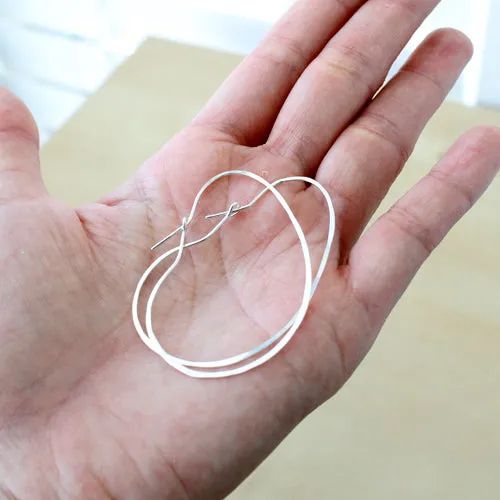 Bean Hoop Earrings sold by Peggy Li Creations product image thumbnail 3