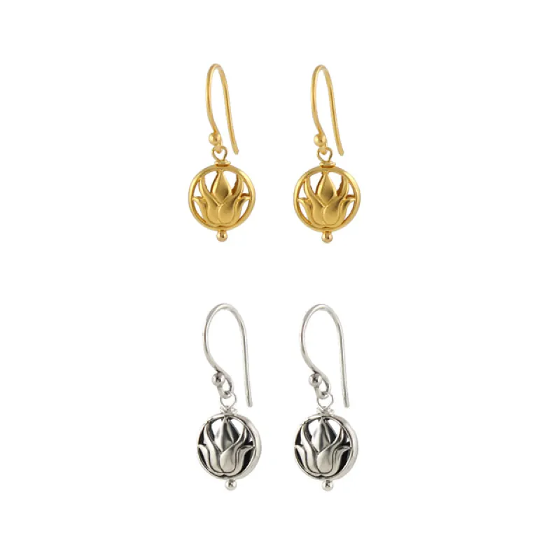 Lotus Bead Earrings sold by Peggy Li Creations