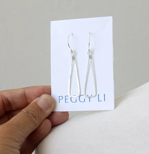 Skinny Triangle Earrings sold by Peggy Li Creations product image thumbnail 3