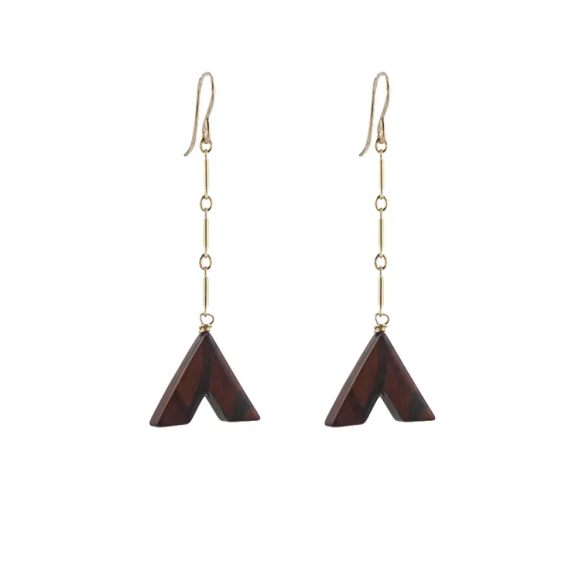 Chevron Drop Earrings sold by Peggy Li Creations